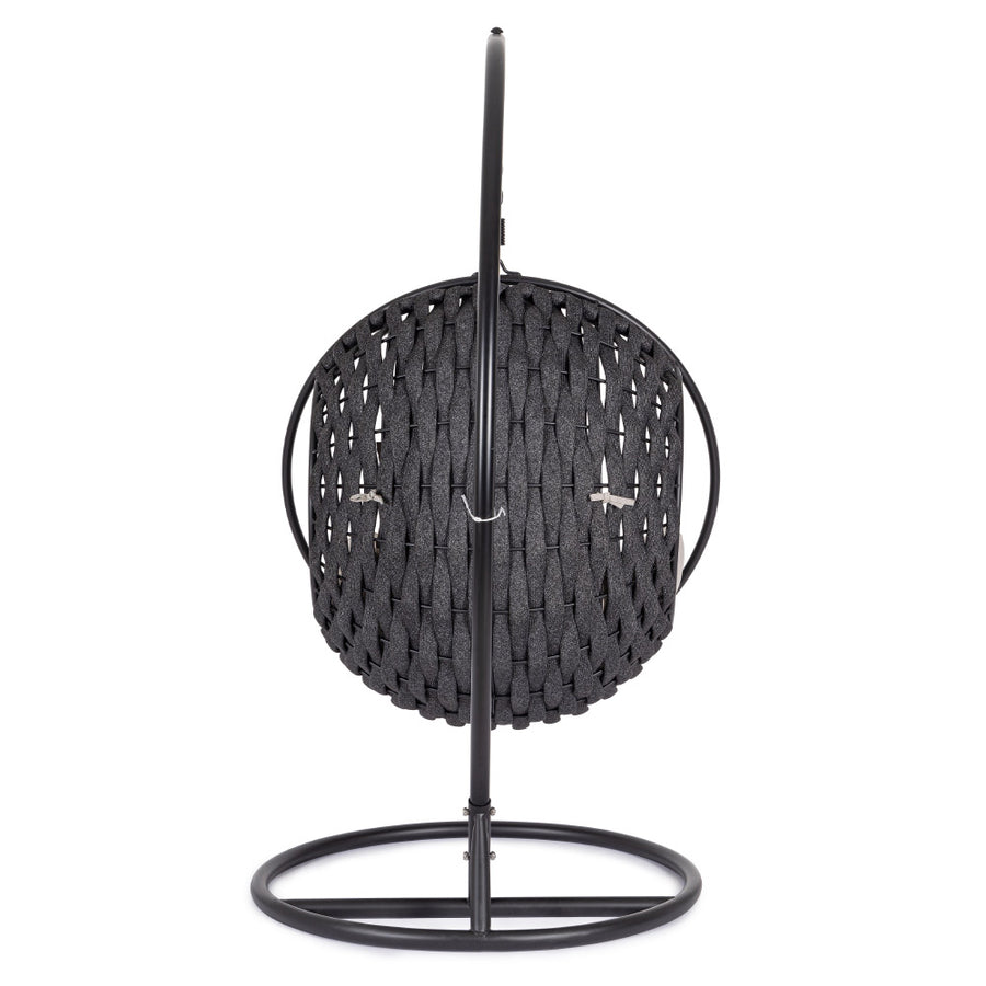 Galapagos függőfotel hátoldal fekete kötélfonattal