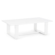 A kortárs stílusú, fehér színű ülőgarnitúra dohányzóasztal tagja.