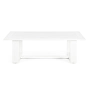 A kortárs stílusú, fehér színű ülőgarnitúra dohányzóasztal tagja.