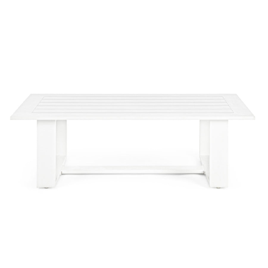 A kortárs stílusú, fehér színű ülőgarnitúra dohányzóasztal tagja.