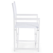 összecsukható kerti szék oldalnézet alumínium vázzal