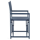 összecsukható kerti szék oldalnézet alumínium vázzal