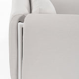 Kortárs stílusú, fehér-bézs színű, kerti design fotel