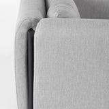 Kortárs stílusú, fekete-világosszürke színű, kerti design fotel