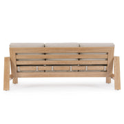 A kortárs stílusú, fa hatású ülőgarnitúra háromszemélyes kanapé tagja.