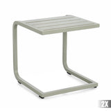 zsályazöld alumínium kerti lerakóasztal modern kialakítással