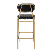 vintage bárszék hátulnézet szegecses díszítéssel