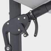 INES világszürke fémvázas napernyő 400 x 300 cm