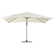 nagyméretű kerti napernyő 400x300 cm bézs színben elölnézet