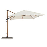 állítható oldalkaros napernyő fa hatású vázzal