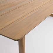 Adrian akácfa étkezőasztal lap részlet – olajozott felület