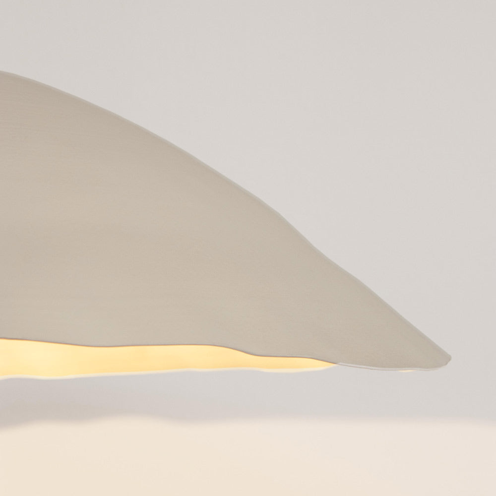 Kortárs stílusú, matt fehér színű, 60,5 cm átmérőjű, design függeszték lámpa