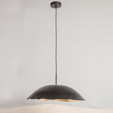 Kortárs stílusú, matt fekete színű, 60,5 cm átmérőjű, design függeszték lámpa