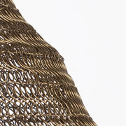 Kortárs stílusú, aranyszínű, láncgyűrűkből készült, design függeszték lámpa