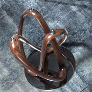 Kortárs stílusú, kőrisfából készült, dizájn étkezőasztal edzett üveglappal.