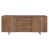 Angel Cerdá 210 cm diófa furnéros tálalókomód tolóajtókkal