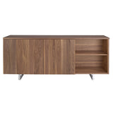 Angel Cerdá 210 cm diófa furnéros tálalókomód tolóajtókkal