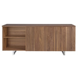 Angel Cerdá 210 cm diófa furnéros tálalókomód tolóajtókkal