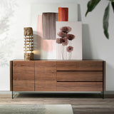 Angel Cerdá diófa furnéros komód enteriőr környezetben