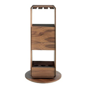 Angel Cerdá modern bárszekrény front nézetben diófa furnérral