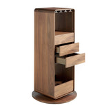 Angel Cerdá bárszekrény nyitott fiókokkal és palacktartó rekesszel