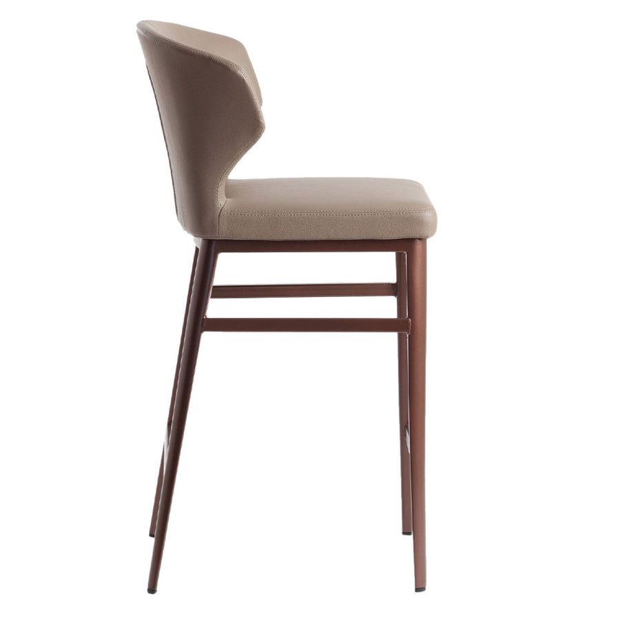 Angel Cerdá design bárszék oldalnézet ívelt háttámlával