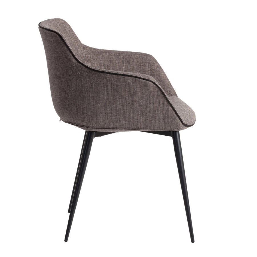 Angel Cerdá modern szürke étkezőszék oldalnézet