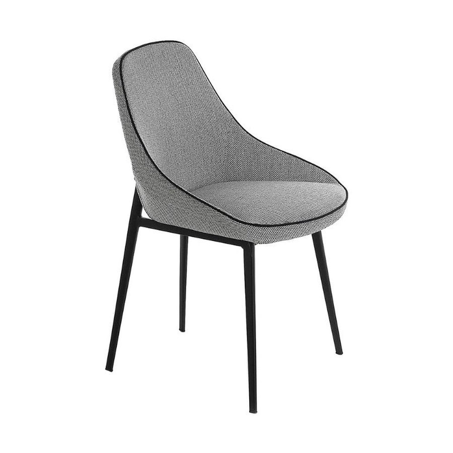 Világosszürke szövet étkezőszék 78 cm