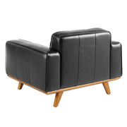 Angel Cerdá design fotel hátulnézet diófa lábakkal