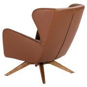 Angel Cerdá barna műbőr fotel hátulnézetből