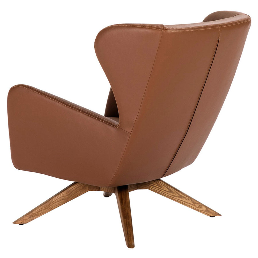 Angel Cerdá barna műbőr fotel hátulnézetből