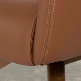 Angel Cerdá barna forgatható fotel modern enteriőrben