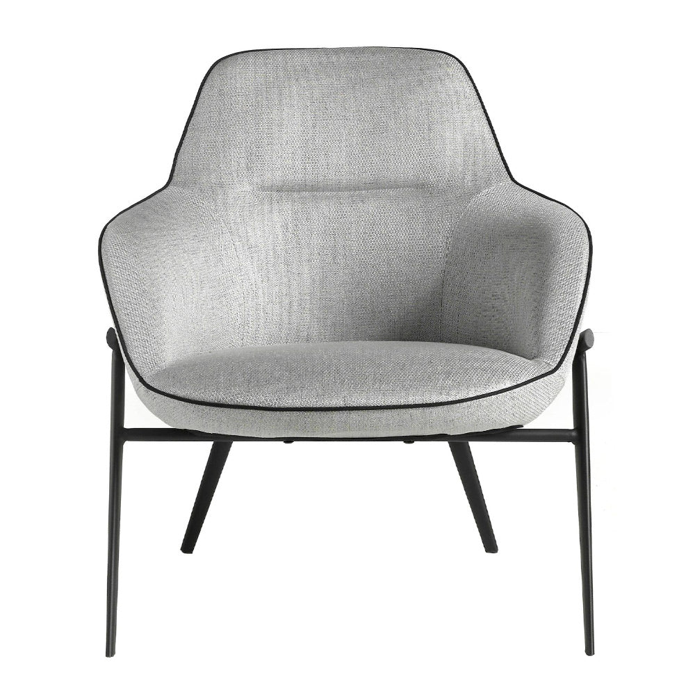 Angel Cerdá kortárs szürke fotel front nézetből 84 cm