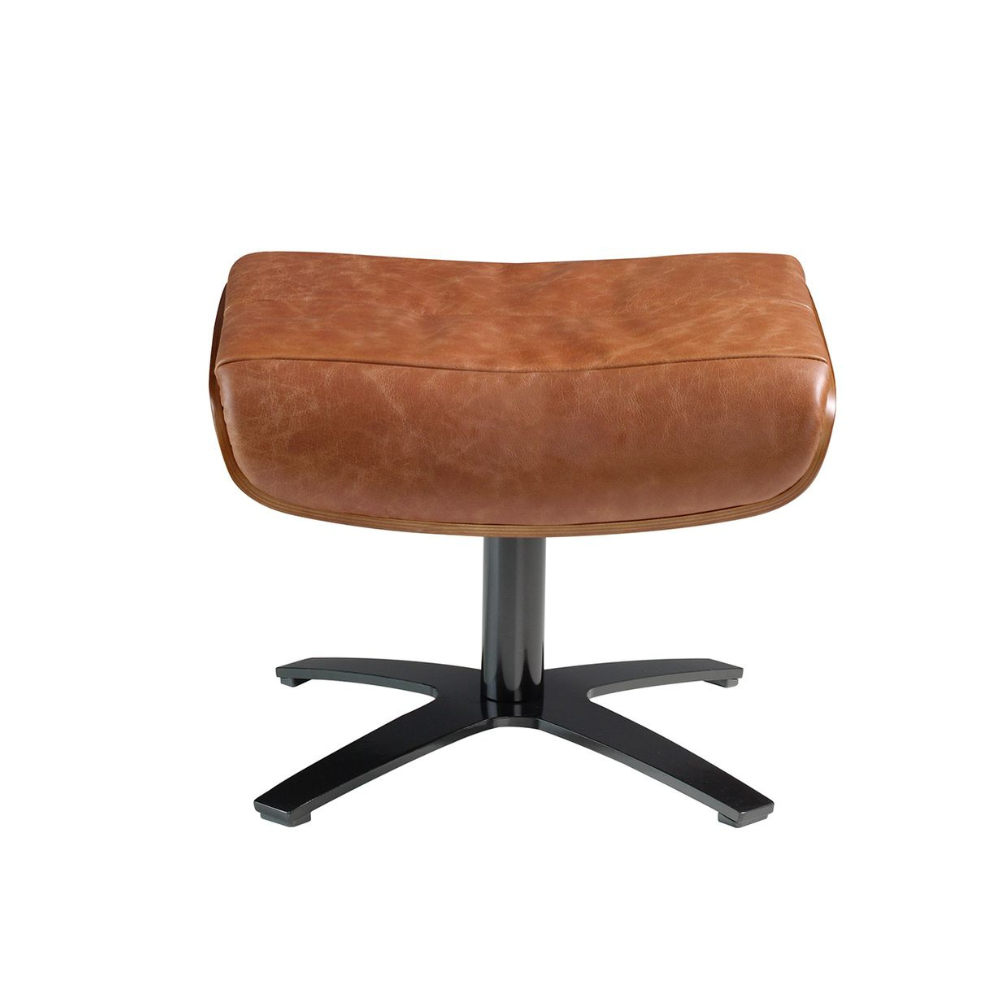 Angel Cerdá design bőr lábtartó front nézetből 39 cm magassággal