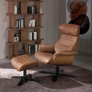 Angel Cerdá kortárs bőr ottomán modern nappali enteriőrben