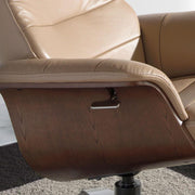 Angel Cerdá relax fotel diófa furnér részlet