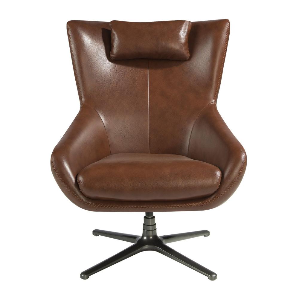 Angel Cerdá design bőr fotel front nézetből 100 cm