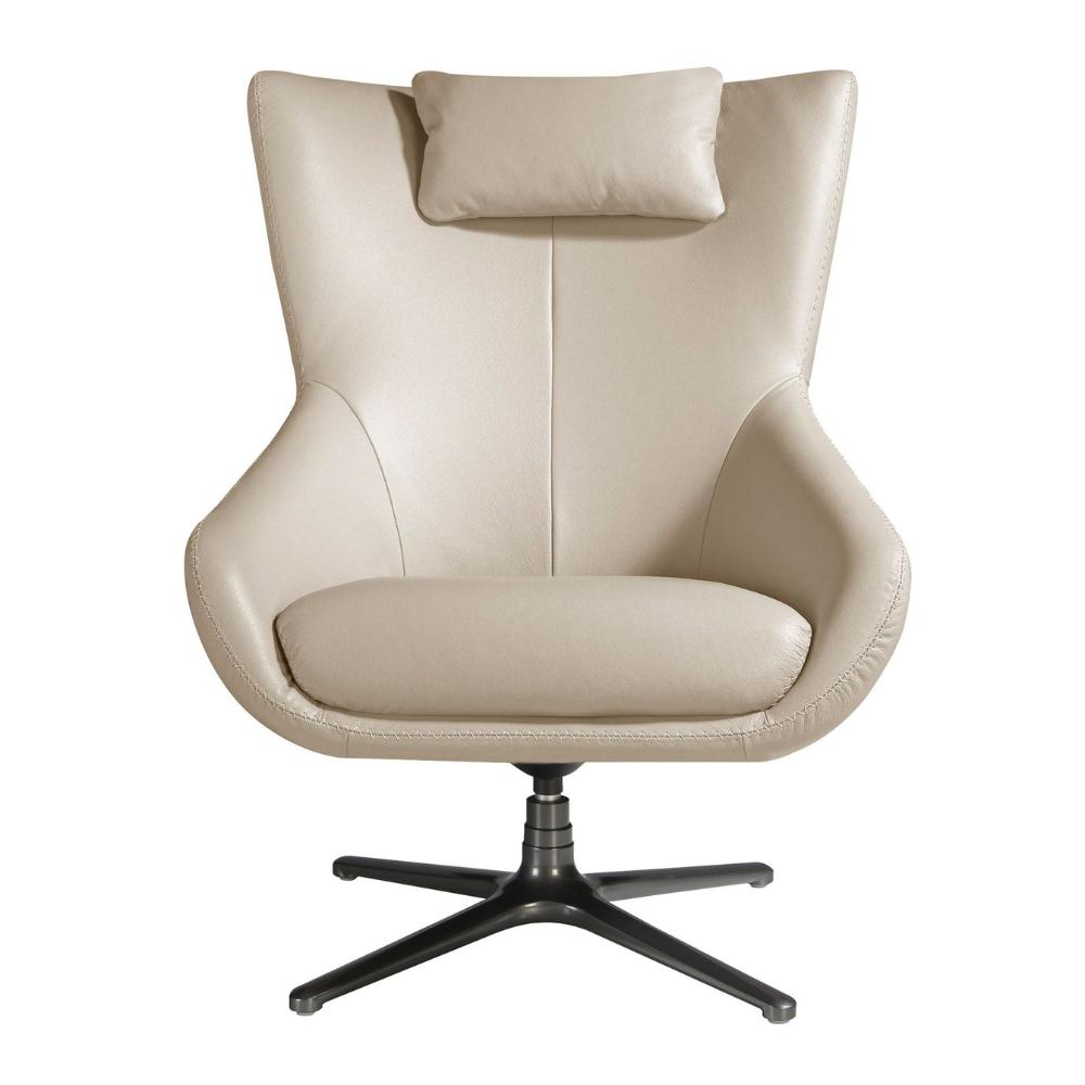 Angel Cerdá design bőr fotel front nézetből 100 cm