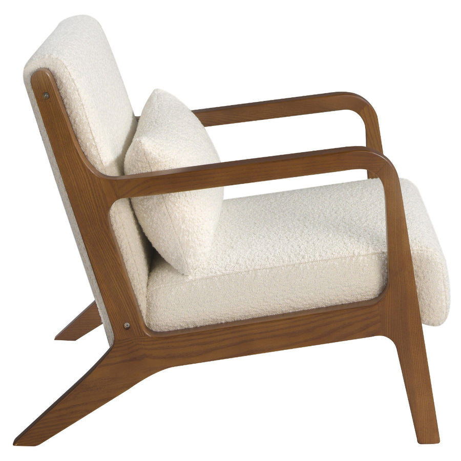 Kortárs fotel fehér 74 cm