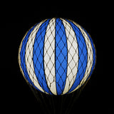 JULES VERNE kék vintage óriás LED-es hőlégballon Ø 42 cm