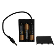 A szivárványszínűl LED-es hőlégballon elemtartója.