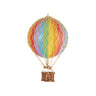 Vintage stílusú, függeszthető, szivárványszínű dekorációs hőlégballon