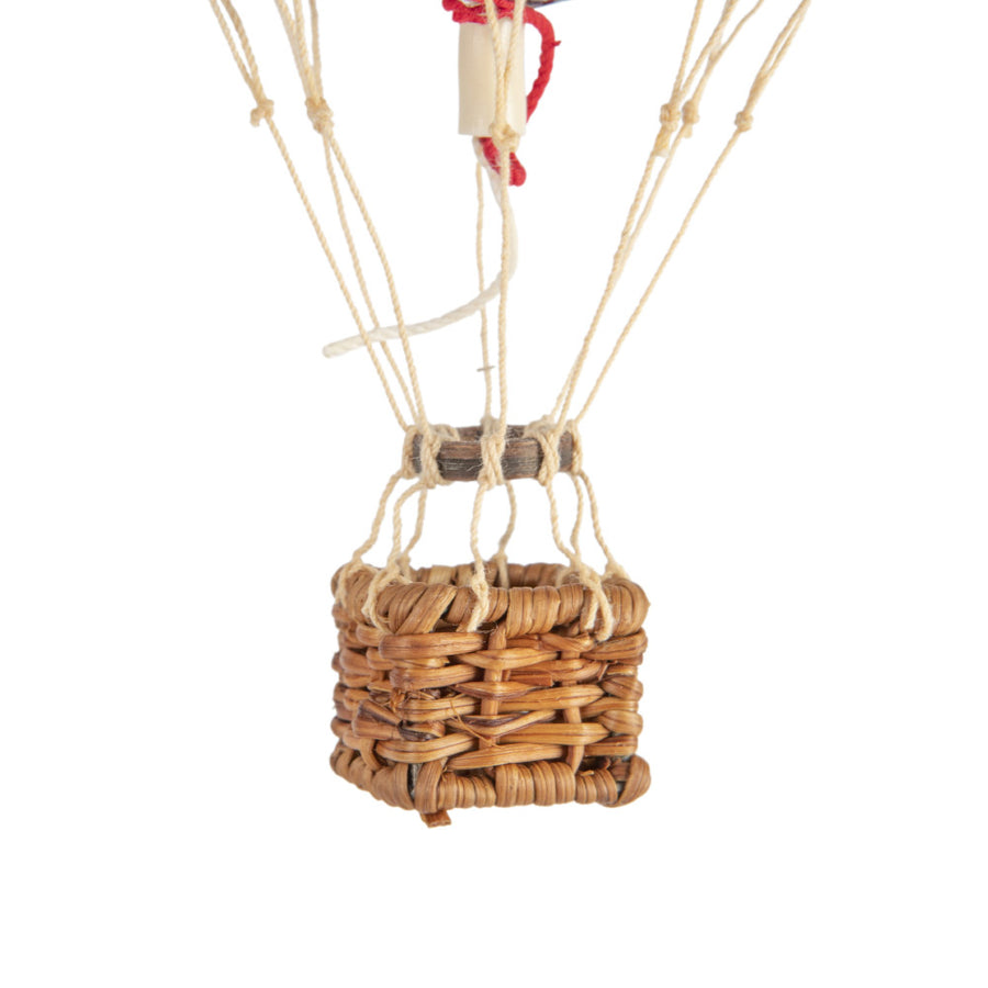 Vintage stílusú, függeszthető, szivárványszínű dekorációs hőlégballon