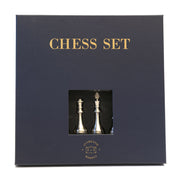 32 darabos, vintage stílusú, fémből készült, sakkfigura készlet