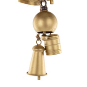 Arany fém harangszett közeli részlet – jutazsinóros akasztó