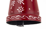 Karácsonyi harang alsó részlete – fa ütőelem és festett peremmotívum