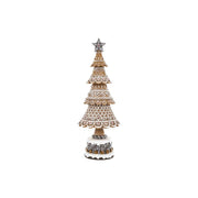 Mézeskalács fenyőkúp 32,5 cm – frontális nézet, műgyanta, Gingerbread kollekció