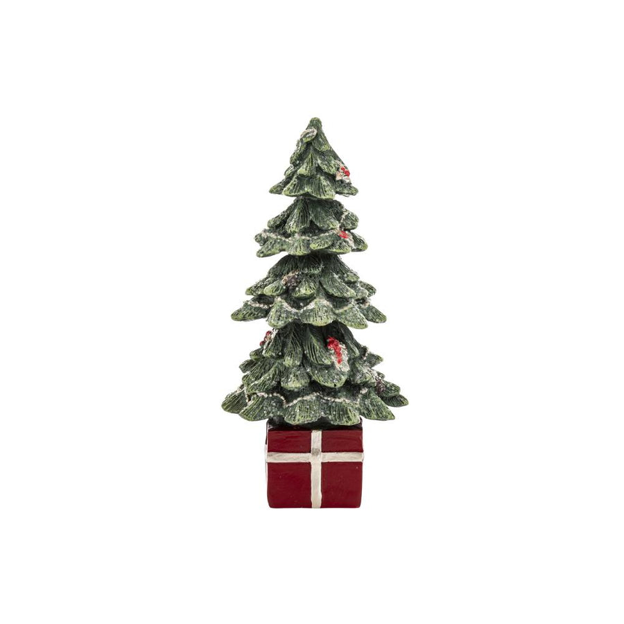 Heritage dekor fenyő hátulnézet – havas hatású részletek