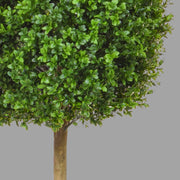 Élethű, UV-álló kialakítású, 120 cm magas, zöld színű buxus bokor műnövény