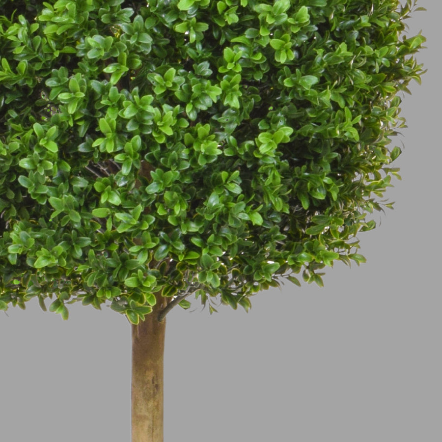 Élethű, UV-álló kialakítású, 120 cm magas, zöld színű buxus bokor műnövény